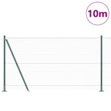 Vidaxl afrasteringspaal groen 10 x 1,2 m (36 mm gaas) staal en pvc
