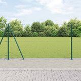 Vidaxl afrasteringspaal groen 10 x 1,2 m (50 mm gaas) staal en pvc