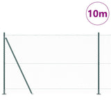 Vidaxl afrasteringspaal groen 10 x 1,5 m (25 mm gaas) staal en pvc