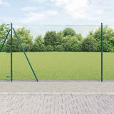 Vidaxl afrasteringspaal groen 10 x 1,6 m (13 mm gaas) staal en pvc