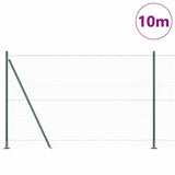 Vidaxl afrasteringspaal groen 10 x 1,6 m (36 mm gaas) staal en pvc
