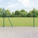 Vidaxl afrasteringspaal groen 10 x 1,6 m (50 mm gaas) staal en pvc