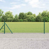 Vidaxl afrasteringspaal groen 25 x 0,4 m (13 mm gaas) staal en pvc