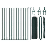 Vidaxl afrasteringspaal groen 25 x 0,4 m (13 mm gaas) staal en pvc
