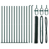 Vidaxl afrasteringspaal groen 25 x 1 m (36 mm gaas) staal