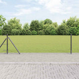 Vidaxl afrasteringspaal grijs 25 x 0,5 m (36 mm gaas) staal