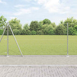 Vidaxl afrasteringspaal zilver 10 x 1,2 m (36 mm gaas) staal