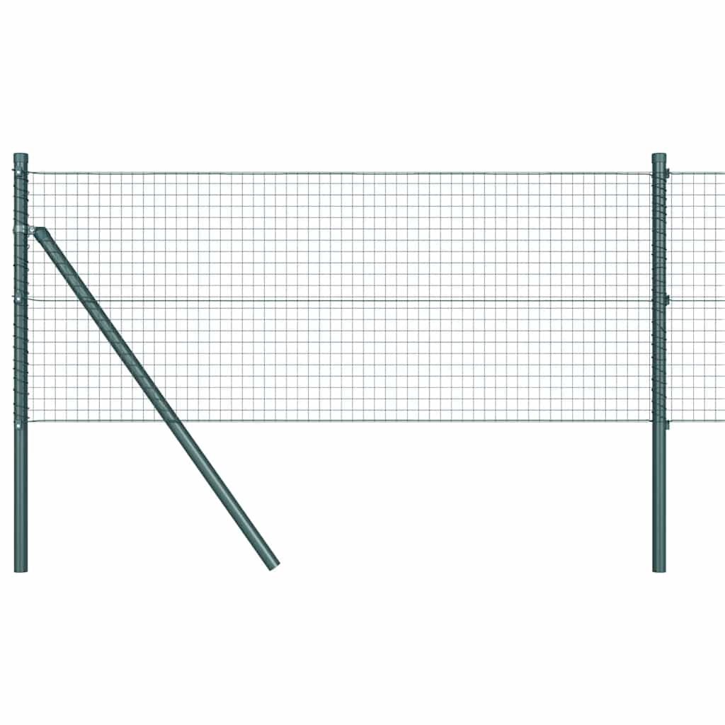 Vidaxl afrasteringspaal groen 10 x 0,8 m (25 x 25 mm gaas)