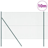 Vidaxl afrasteringspaal groen 10 x 1,5 m (12 x 12 mm gaas) staal