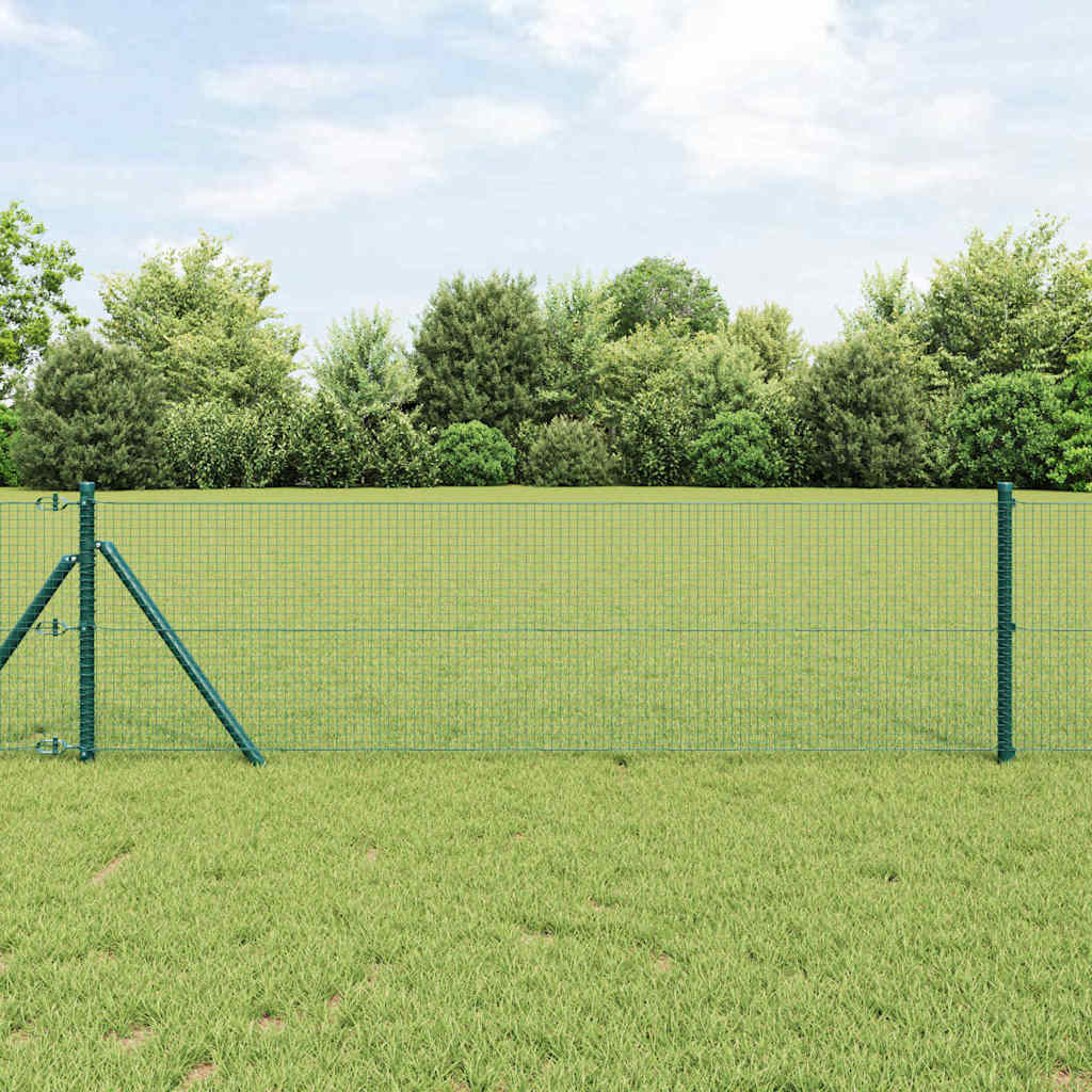 Vidaxl afrasteringspaal groen 25 x 0,8 m (19 x 19 mm gaas)