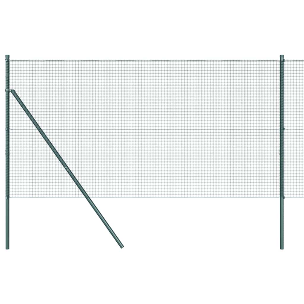 Vidaxl afrasteringspaal groen 25 x 1 m (12 x 12 mm gaas) staal