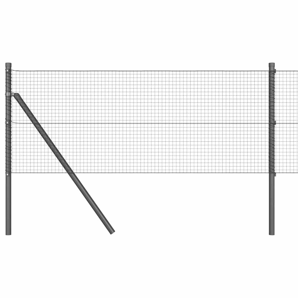 Vidaxl afrasteringspaal grijs 10 x 0,6 m (19 x 19 mm gaas)