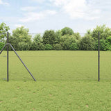 Vidaxl afrasteringspaal grijs 25 x 1,4 m (25 x 25 mm gaas)