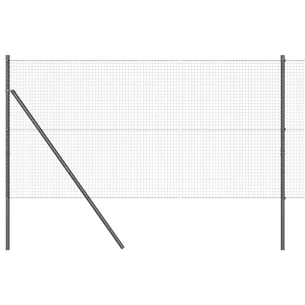 Vidaxl afrasteringspaal grijs 25 x 1,4 m (25 x 25 mm gaas)