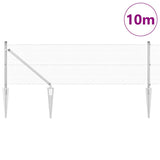 Vidaxl afrasteringspaal zilver 10 x 0,8 m (12 x 12 mm gaas) staal