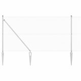 Vidaxl afrasteringspaal zilver 10 x 1 m (19 x 19 mm mesh) staal