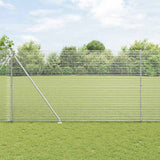 Vidaxl afrasteringspaal zilver 10 x 1,6 m (12 x 12 mm gaas) staal