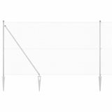 Vidaxl afrasteringspaal zilver 10 x 1,6 m (16 x 16 mm gaas) staal