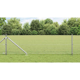 Vidaxl afrasteringspaal zilver 25 x 0,5 m (16 x 16 mm gaas) staal