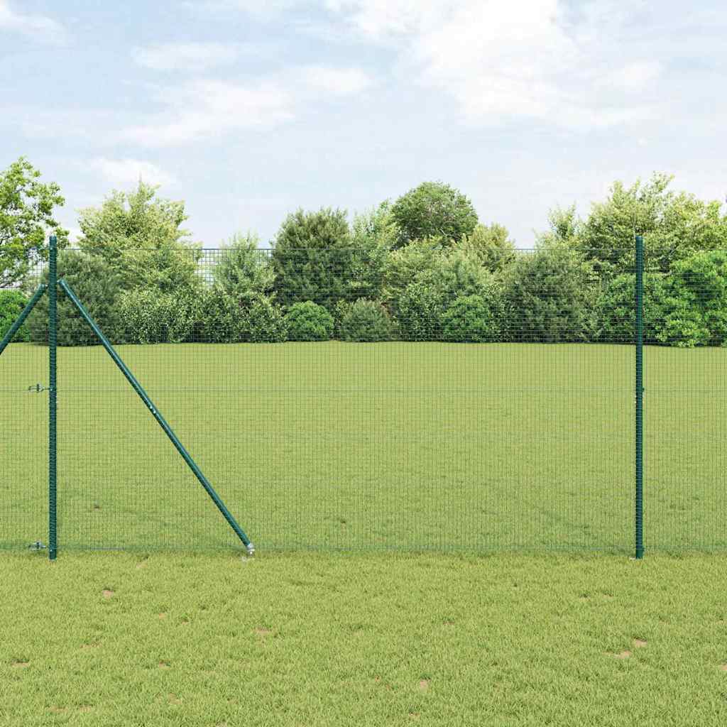 Vidaxl afrasteringspaal groen 10 x 1,4 m (19 x 19 mm gaas)