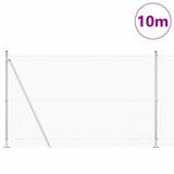 Vidaxl afrasteringspaal zilver 10 x 1,4 m (12 x 12 mm gaas) staal