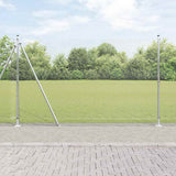 Vidaxl afrasteringspaal zilver 10 x 1,5 m (16 x 16 mm gaas) staal