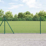 Vidaxl afrasteringspaal groen 10 x 1 m (12 x 12 mm gaas) staal