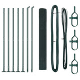 Vidaxl afrasteringspaal groen 10 x 1 m (12 x 12 mm gaas) staal