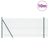 Vidaxl afrasteringspaal groen 10 x 1 m (12 x 12 mm gaas) staal