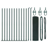 Vidaxl afrasteringspaal groen 25 x 0,5 m (12 x 12 mm gaas) staal