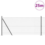 Vidaxl afrasteringspaal grijs 25 x 0,8 m (19 x 19 mm gaas)