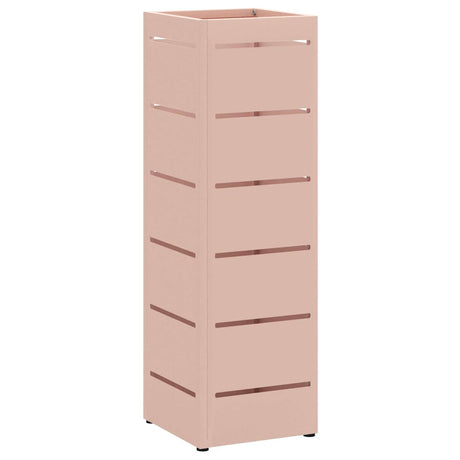 Vidaxl paraplu standaard met opslag roze 15,5 x 15,5 x 49 cm metaal