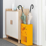 Vidaxl paraplu standaard mosterdgeel 28 x 12 x 41 cm staal