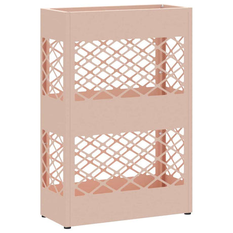 Vidaxl paraplu standaard roze 28 x 12 x 41 cm staal