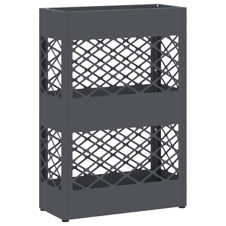 Vidaxl paraplu standaard antraciet 28 x 12 x 41 cm staal