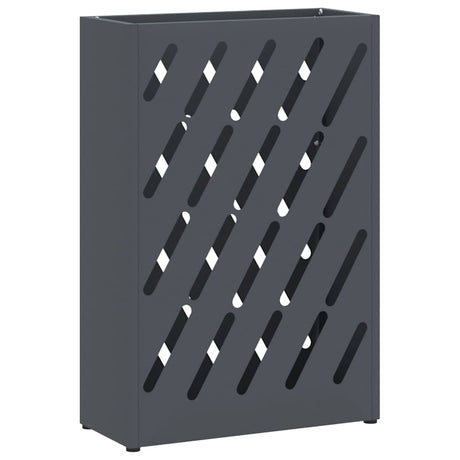 Vidaxl paraplu standaard antraciet 28 x 12 x 41 cm staal