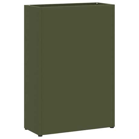 Vidaxl paraplu standaard olijfgroen 28 x 12 x 41 cm staal
