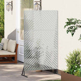 Vidaxl privacyscherm grijs 100 x 50 x 180 cm staal
