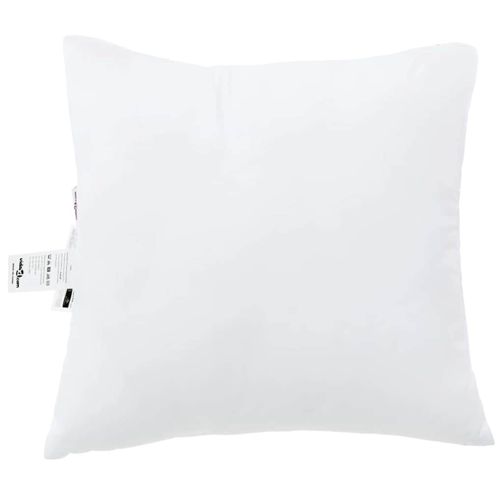 Vidaxl hoofdkussen met kussen 2 pcs wit 80 x 80 x 20 cm polyester