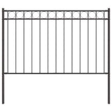 Vidaxl hecelement grijs 170 x 130 cm staal