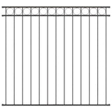 Vidaxl hecelement grijs 170 x 150 cm staal