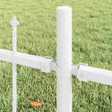 Vidaxl tuinhek wit 170 x 140 cm gepoedercoat staal