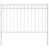 Vidaxl hecelement wit 170 x 150 cm staal