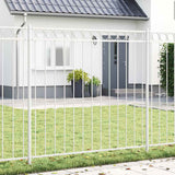 Vidaxl hecelement wit 170 x 170 cm staal