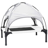 Vidaxl hondenbed zilvergrijs 62 x 48 x 61 cm staal