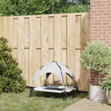 Vidaxl hondenbed zilvergrijs 76 x 62 x 70,5 cm staal