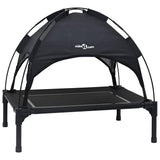 Vidaxl hondenbed zwart 63 x 49,5 x 60 cm staal