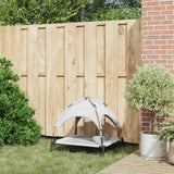 Vidaxl hondenbed zilvergrijs 71 x 64 x 71 cm staal