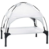 Vidaxl hondenbed zilvergrijs 71 x 64 x 71 cm staal
