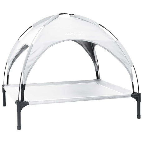 Vidaxl hondenbed zilvergrijs 104 x 86 x 84,5 cm staal